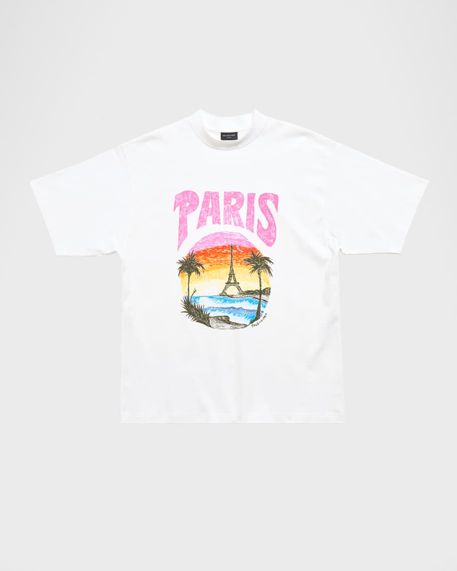 【BALENCIAGA】ブラック Paris Tropical Tシャツ 0400020278135_BLACK?wid=600&