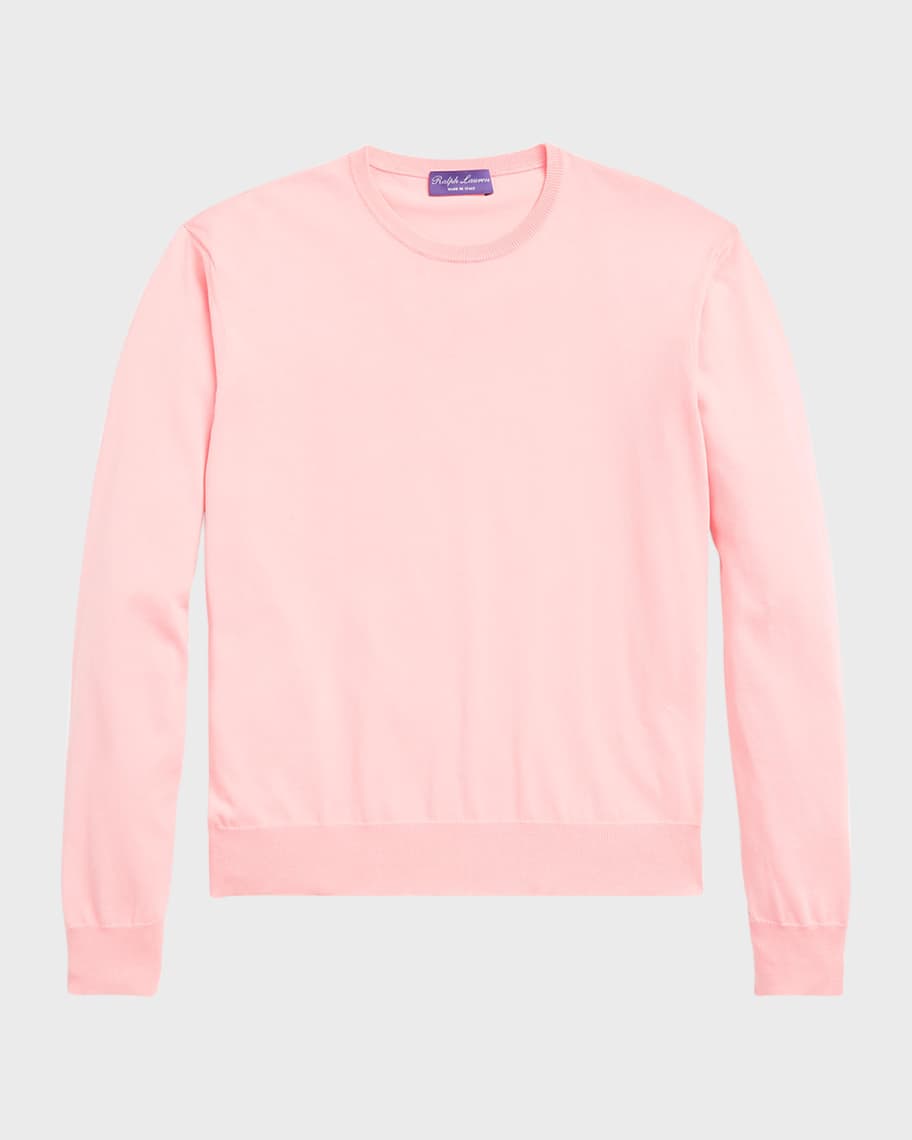 Image 2 of 6: Men's Fine-Gauge Cotton Sweater