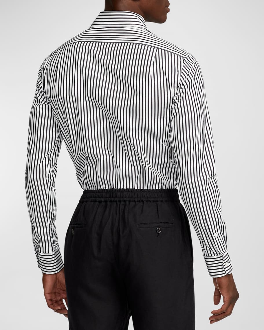 Image 3 of 6: Men's Serengeti Striped Button-Down Shirt