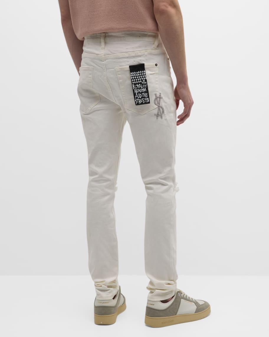 Image 3 of 6: Men's Van Winkle Avalanche Trashed Skinny Jeans