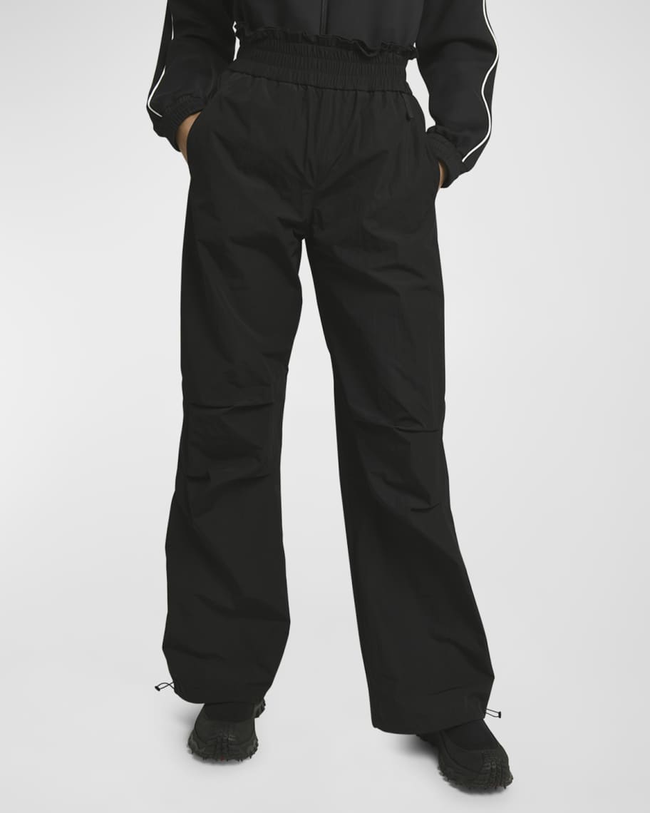 Moncler Mid-Rise Drawcord-Cuff Pants | Neiman Marcus