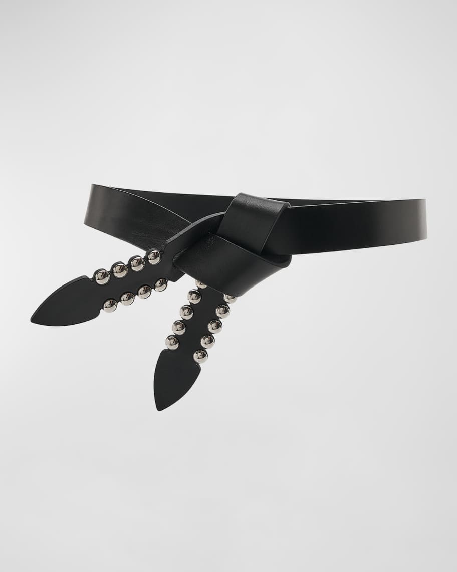Isabel Marant Lecce Bubble Leather Belt | Neiman Marcus