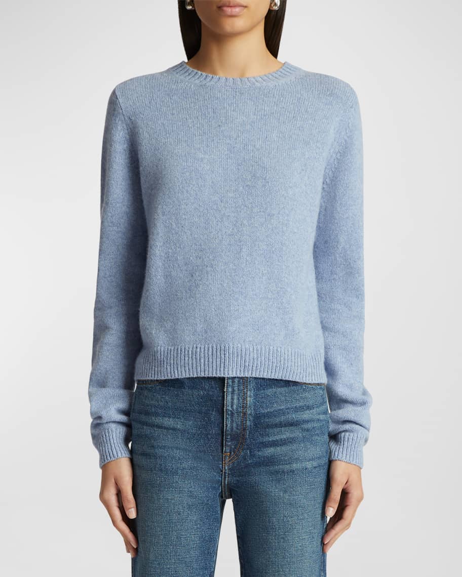 Khaite Diletta Cashmere Crewneck Sweater | Neiman Marcus
