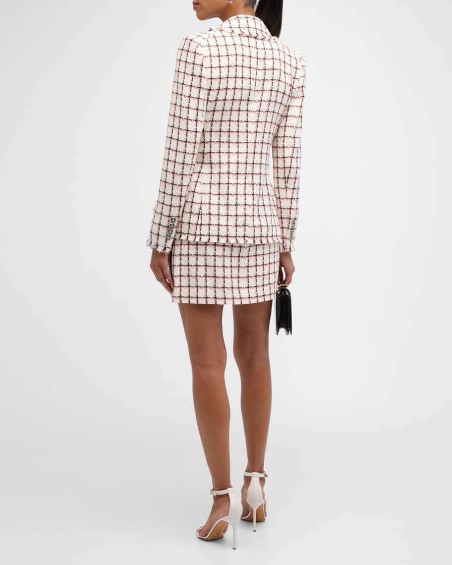 Image 3 of 6: Ohemia Tweed A-Line Mini Skirt