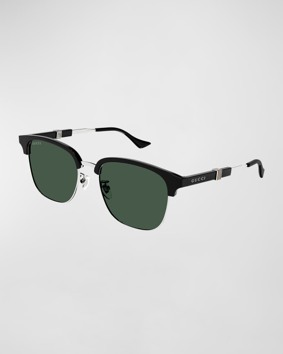 Gucci Men s Metal and Acetate Square Sunglasses Neiman Marcus