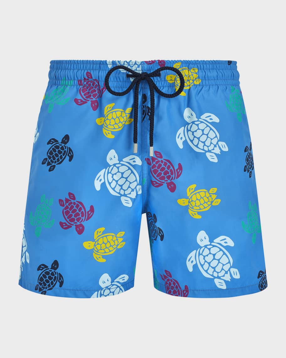 VILEBREQUIN Boys Swim Shorts Water-Reactive Ronde des Tortues Maxi