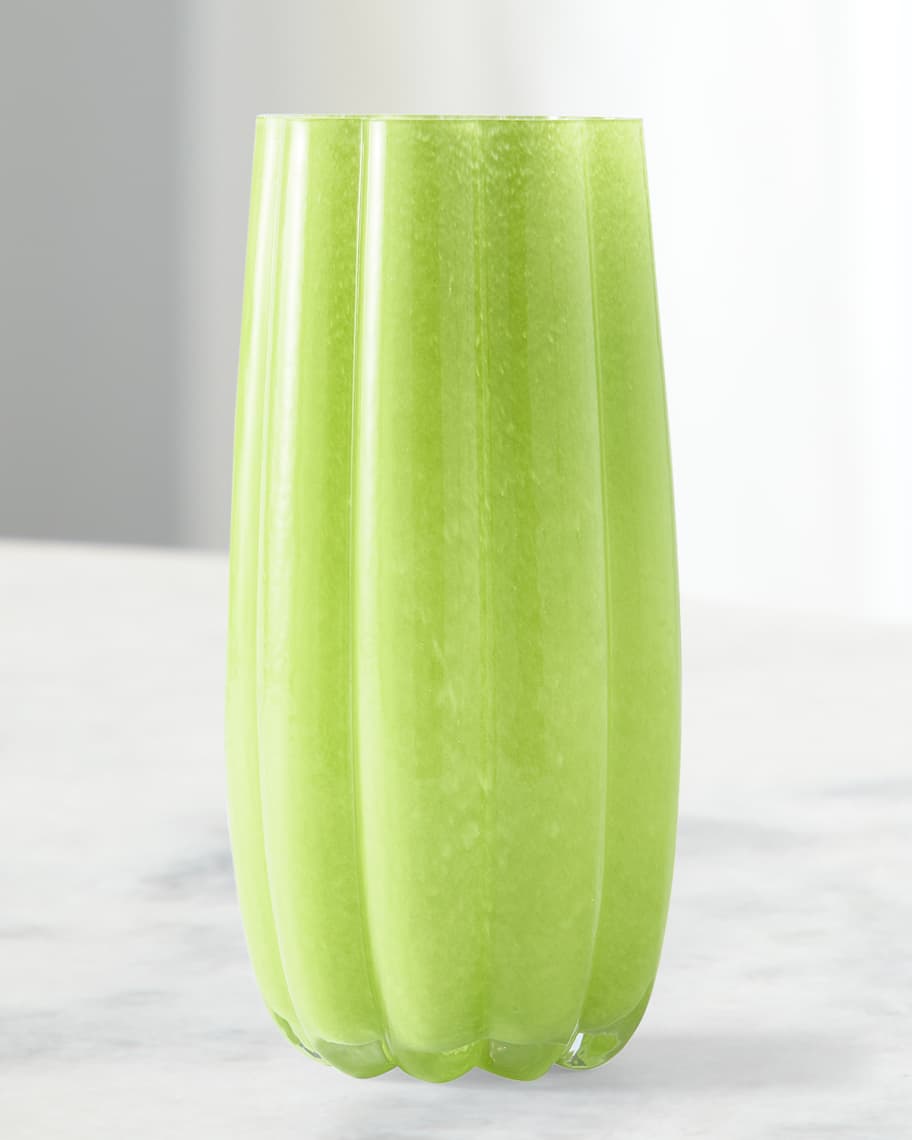 Vase en verre, Melon - M