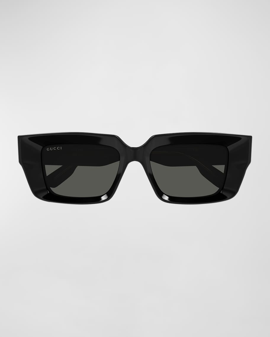 小物 Gucci sunglasses Gucci Beveled Acetate Rectangle Sunglasses | Neiman Marcus