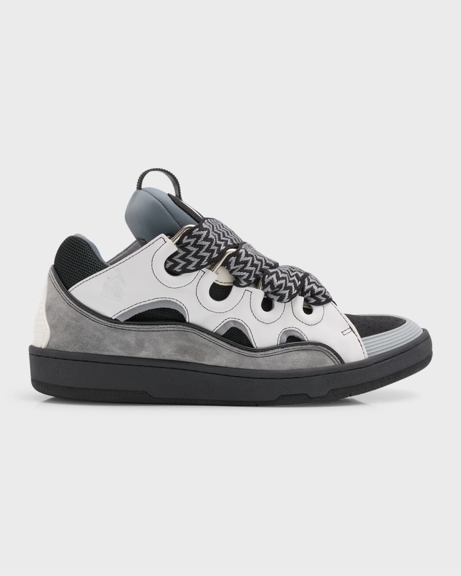 Lanvin Men's Curb Chunky Low-Top Sneakers | Neiman Marcus