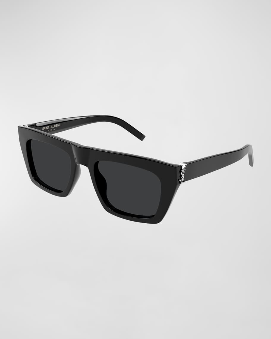 YSLサングラス Saint Laurent YSL Acetate Flat-Top Rectangle Sunglasses