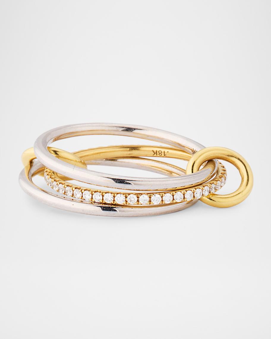 Spinelli Kilcollin 18K Yellow and White Gold Sonny SP Ring with Diamond ...