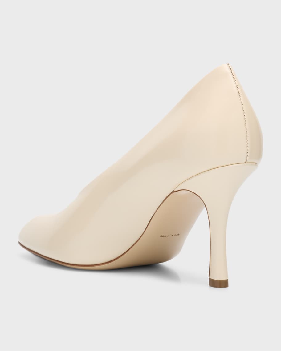 Image 3 of 6: Baby Leather Stiletto Pumps