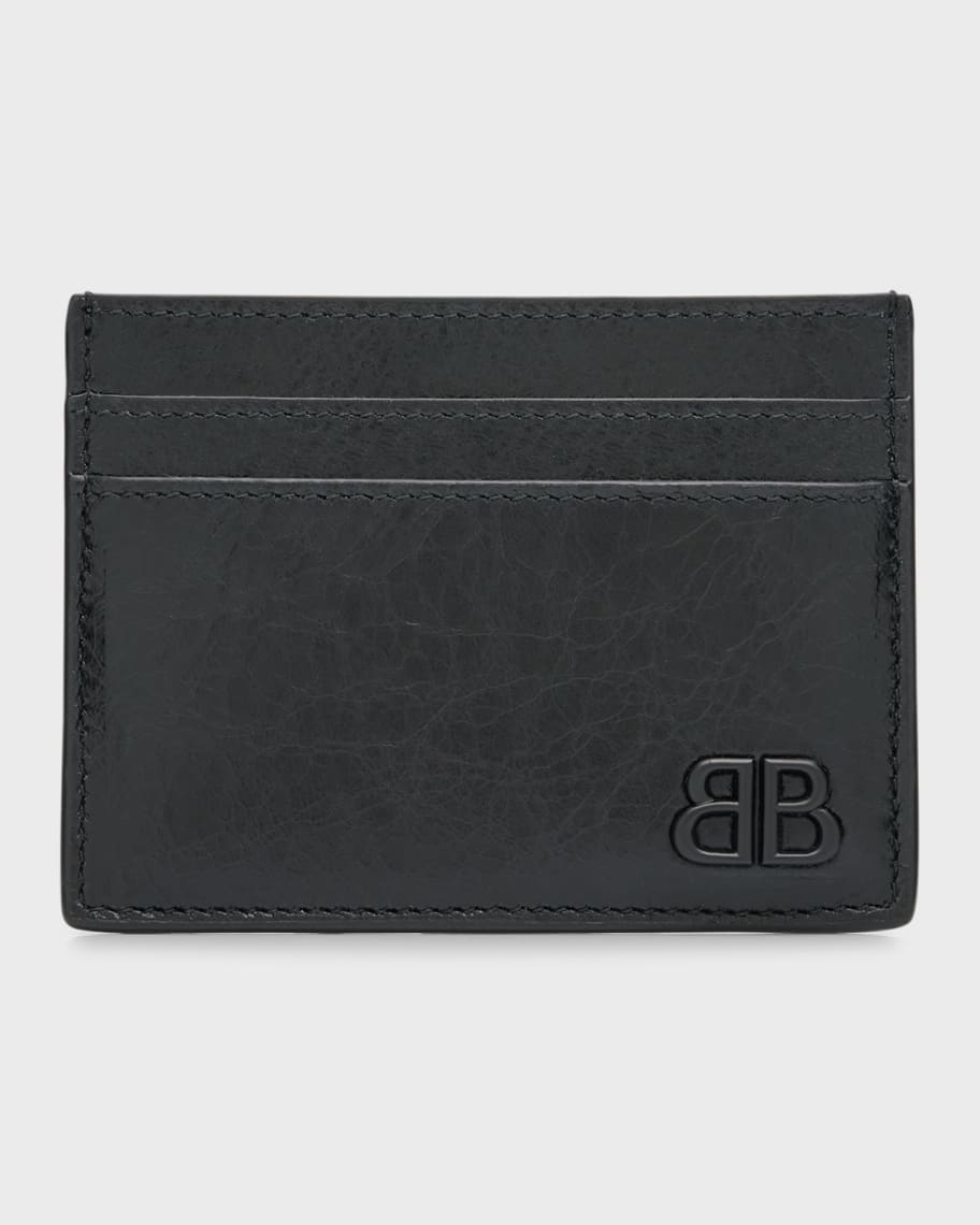 直営店☆BALENCIAGA☆ クロコ型押し CASH CARD & BADGE HOLDER バレンシアガ☆クロコ型押しロゴカードケース☆CARD HOLDER