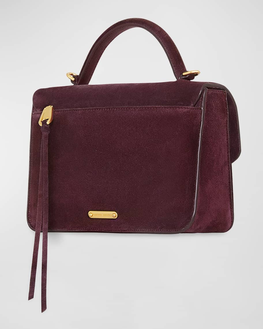 Image 2 of 3: Darren Small Suede Messenger Bag