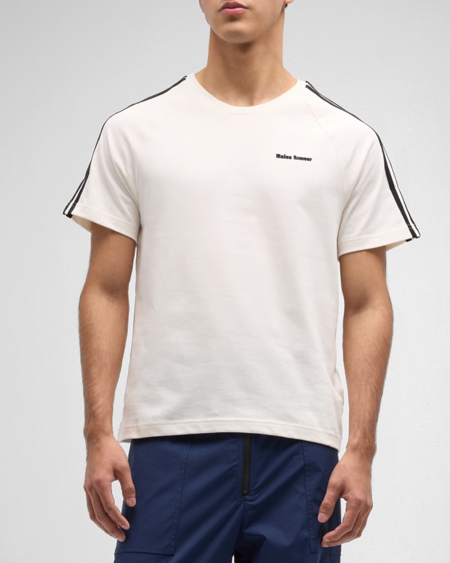 Adidas x Wales Bonner Men's 3-Stripe Logo T-Shirt | Neiman Marcus