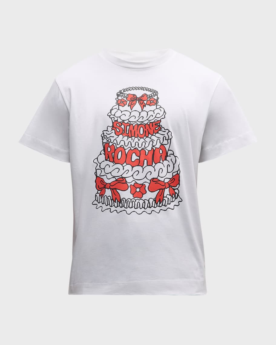 Image 1 of 6: Men's Logo Cake-Print T-Shirt