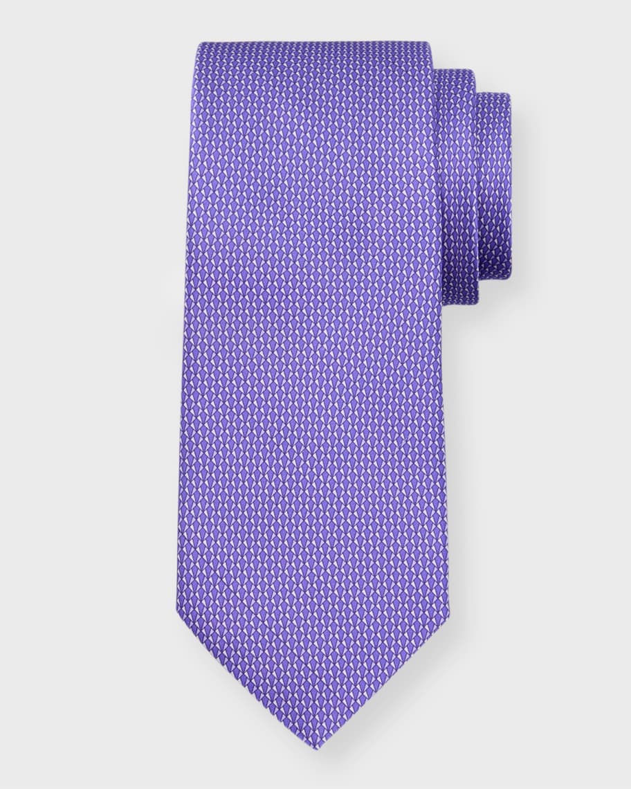 Canali
 Geometric Silk Tie main image 0