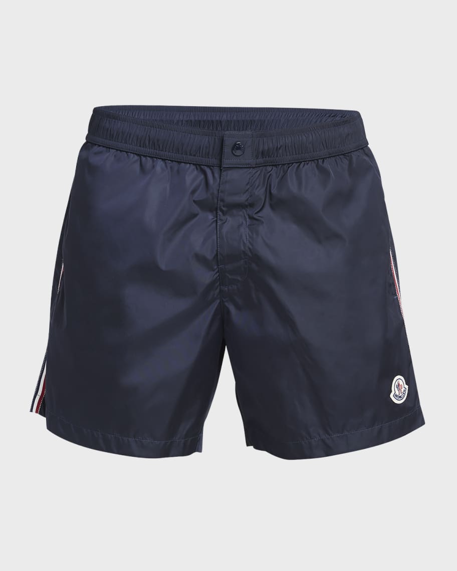 Moncler Men's Classic Side-Stripe Swim Shorts | Neiman Marcus