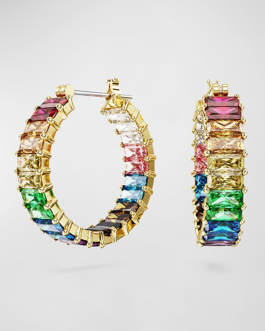 SWAROVSKI Matrix Hoop Earrings, Multi | Neiman Marcus