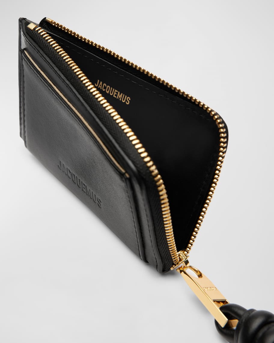 Image 3 of 3: Le Porte Zip Leather Wallet