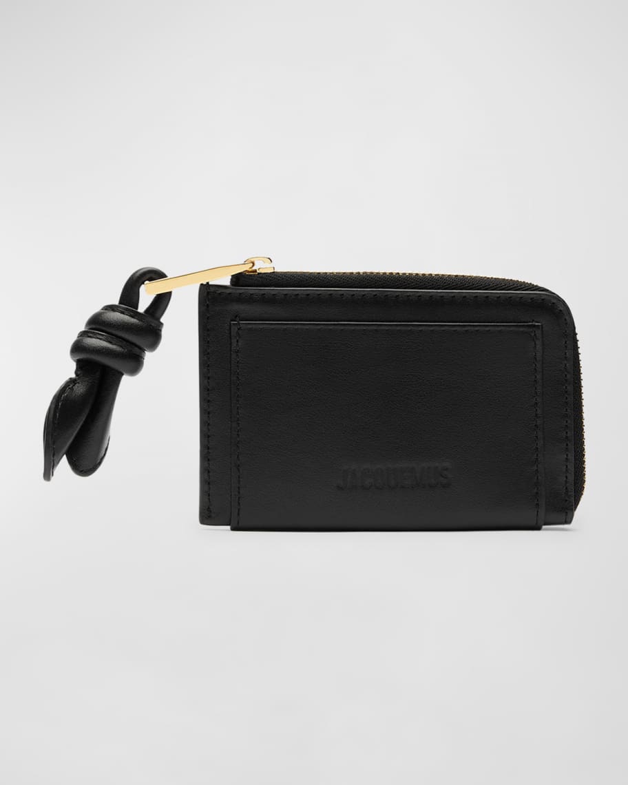 Image 1 of 3: Le Porte Zip Leather Wallet