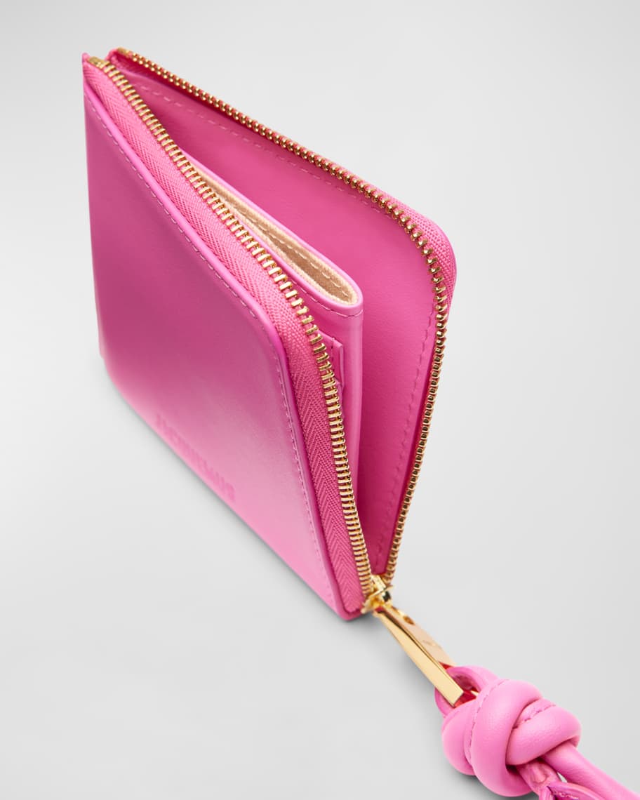 Image 3 of 3: Le Porte Zip Leather Wallet