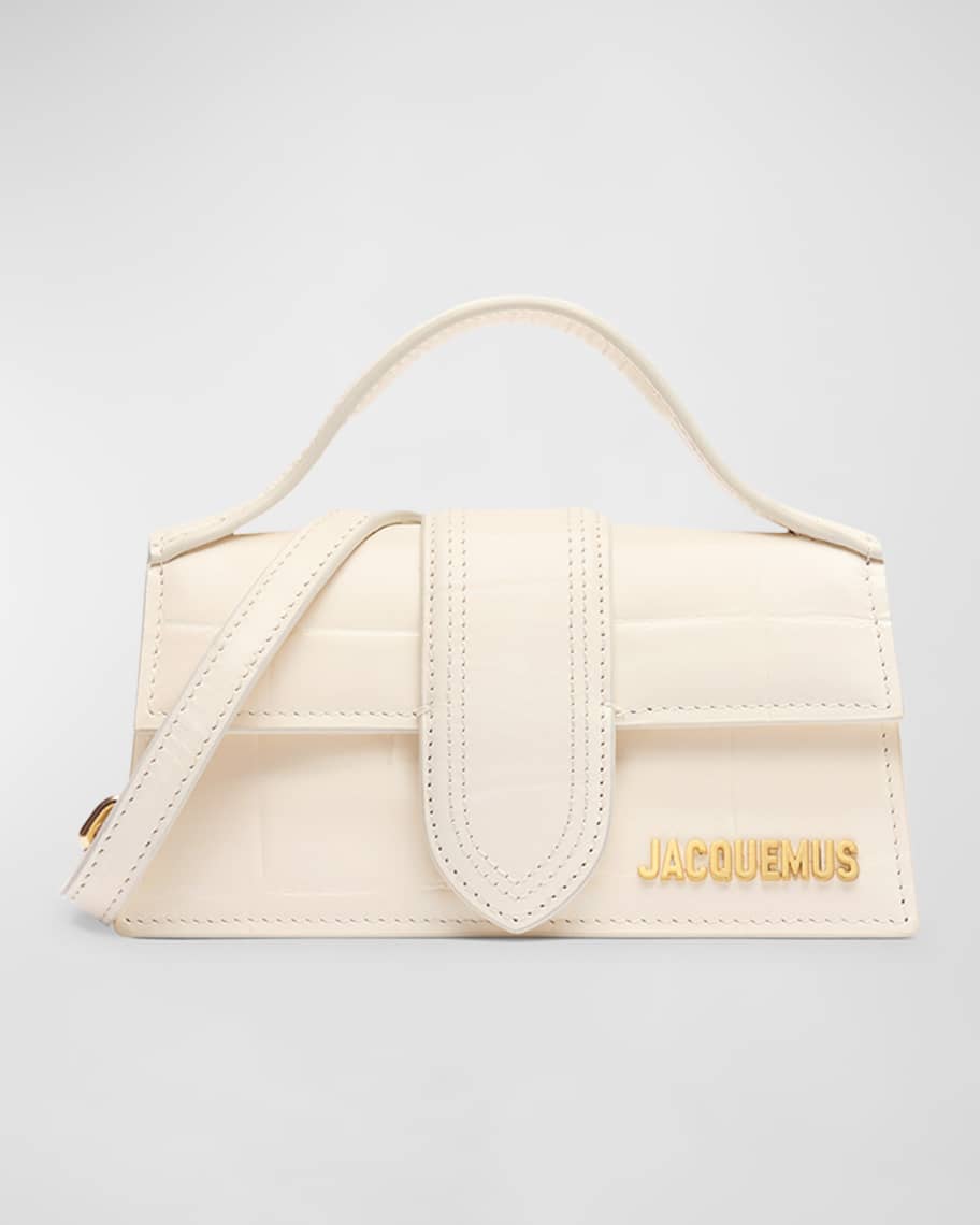 Jacquemus Le Bambino Croc-Embossed Crossbody Bag | Neiman Marcus