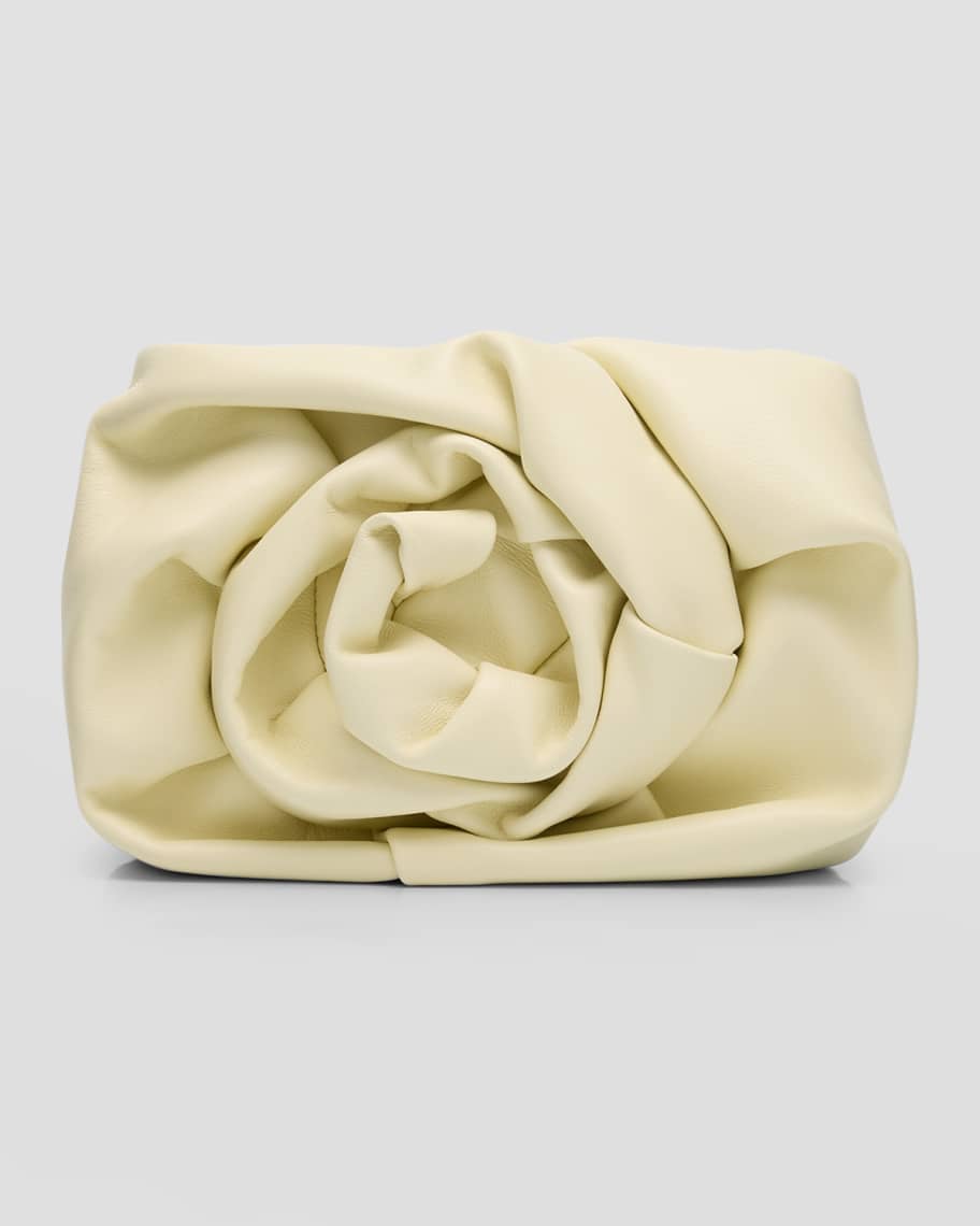 クラッチバッグ Burberry Ivory nappa leather Rose clutch (8088995 B9352) Burberry Ivory nappa leather Rose clutch - Handbags
