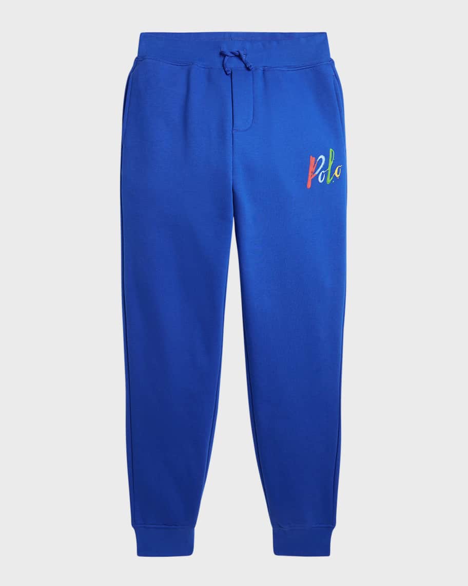 Image 1 of 2: Boy's Graphic Fleece Sweatpants, Size S-XL