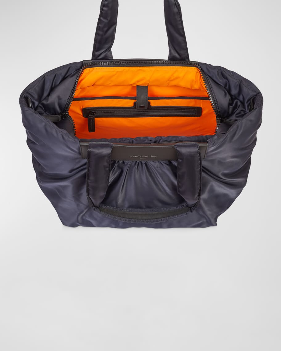 Image 3 of 4: Caba Medium Ruched Nylon Tote Bag