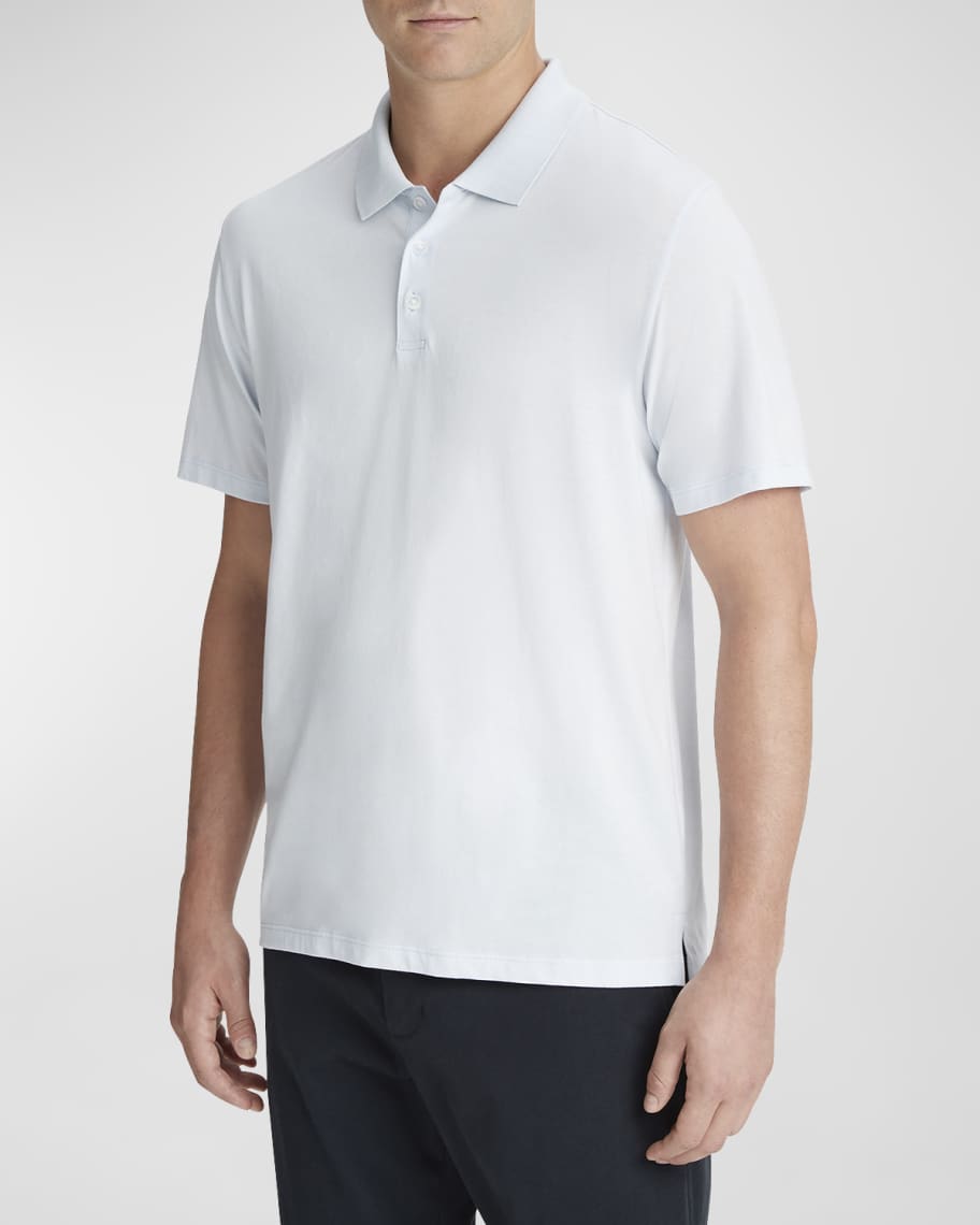Vince Men's Pima Cotton Polo Shirt | Neiman Marcus