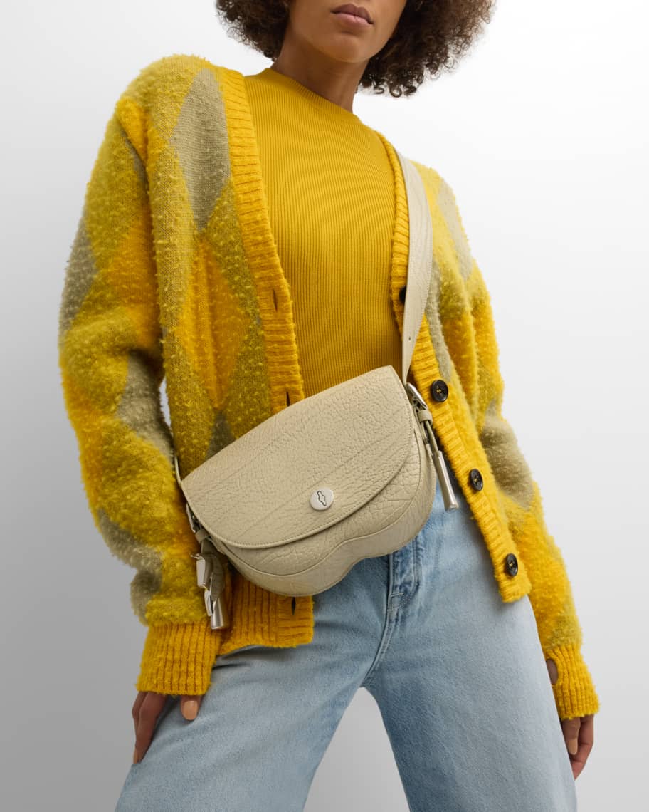 Image 3 of 6: Chess Small Flap Leather Crossbody Bag