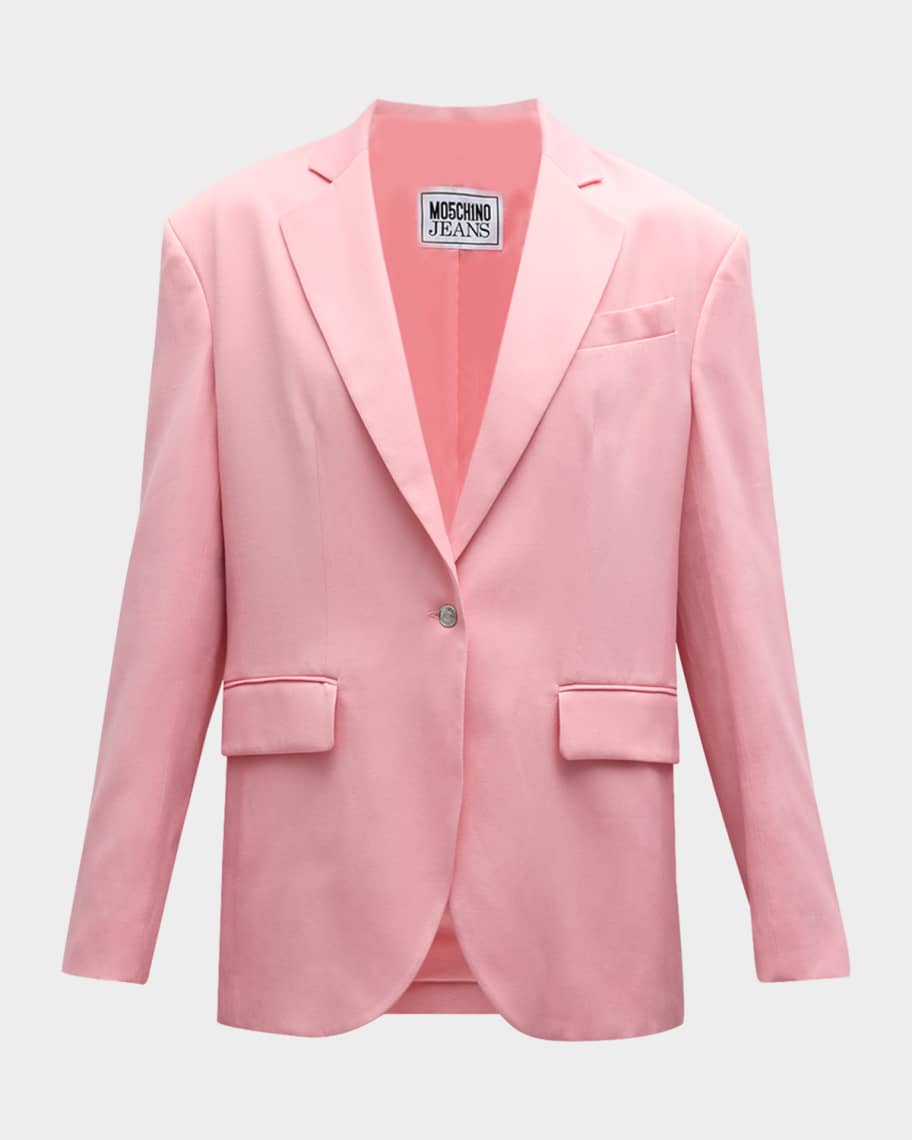 ジャケット Moschino Jeans Single-Breasted Jacket Moschino Jeans Single-Breasted Jacket | Neiman Marcus