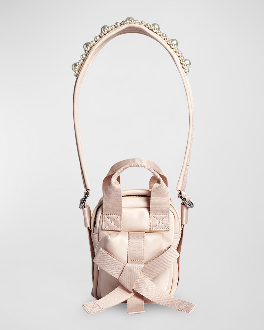 Simone Rocha Mini Bow Beaded Crossbody Bag | Neiman Marcus