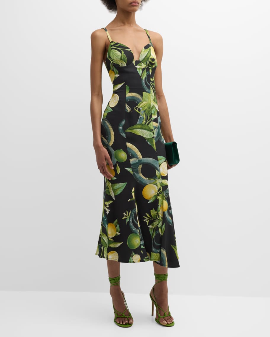 Topshop lemon hotsell print dress