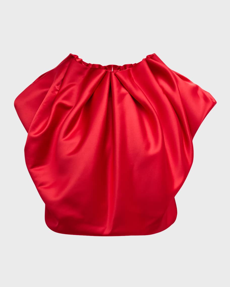 Image 2 of 6: Pleated Neck Top