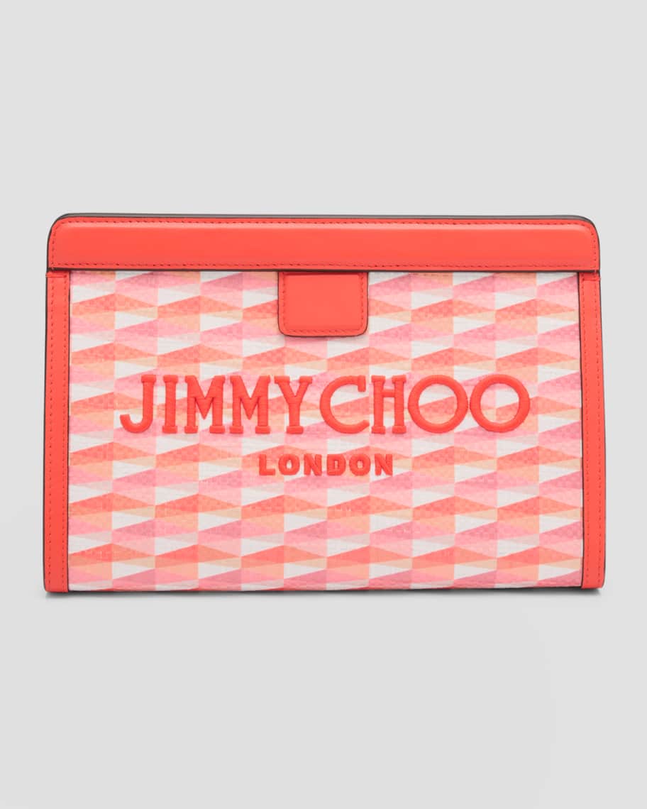 【JIMMY CHOO】Avenue London ポーチ Jimmy Choo Avenue Logo London Pouch Bag | Neiman Marcus