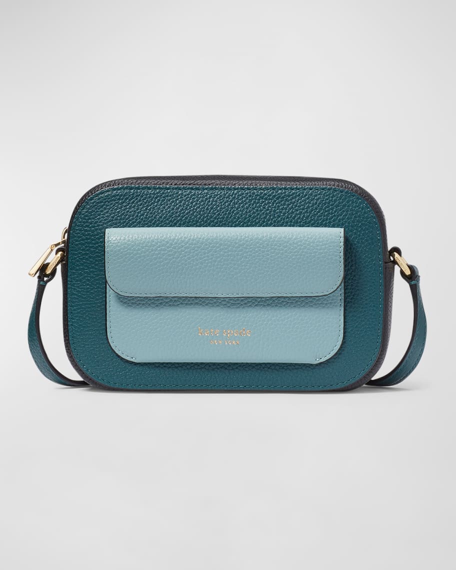 Cameron denim colorblock hotsell double zip small crossbody