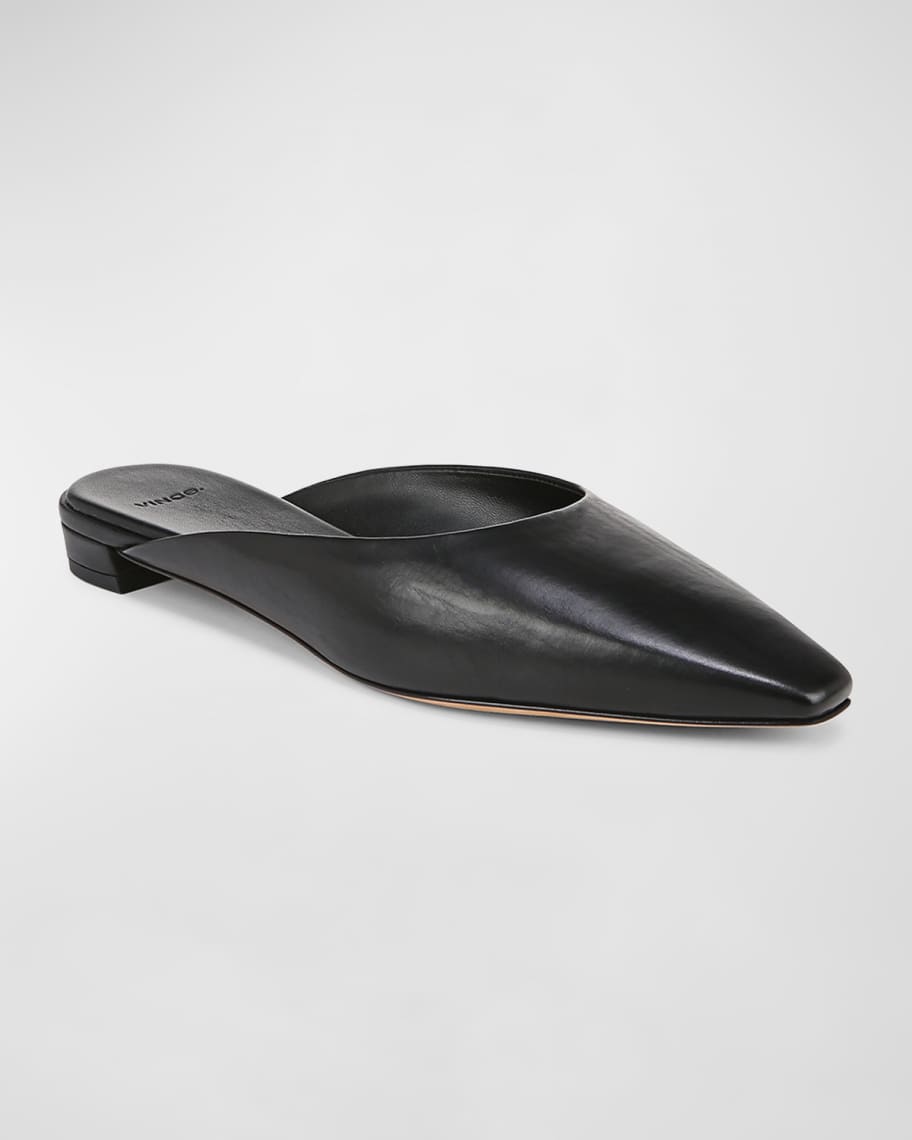 Image 3 of 4: Ana Ana Leather Ballerina Mules