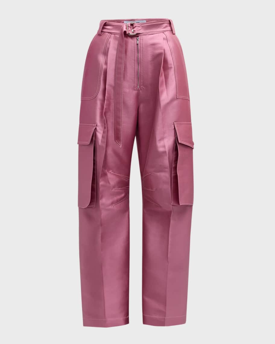 CHRISTOPHER JOHN ROGERS CREPE STRAIGHT LEG PANTS main image 1