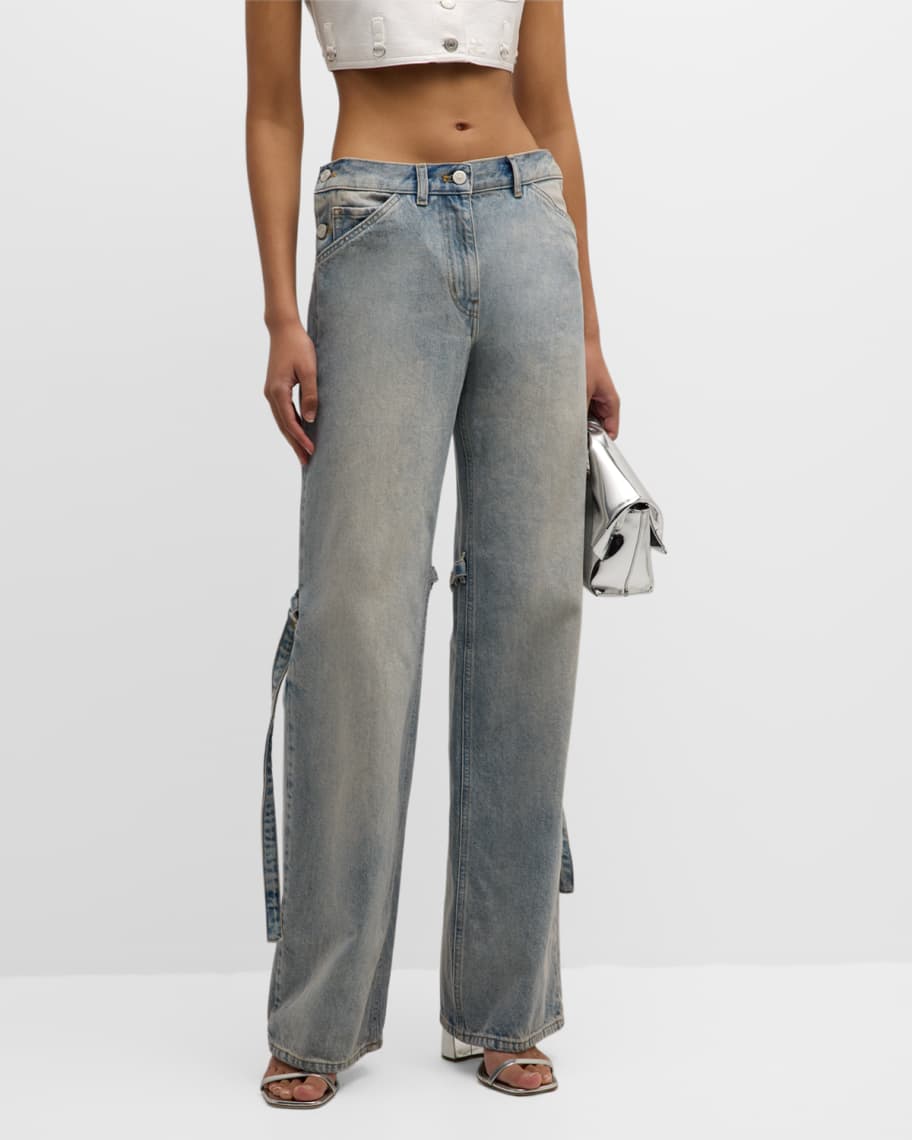 Image 2 of 6: Sailor Wide-Leg Baggy Denim Pants