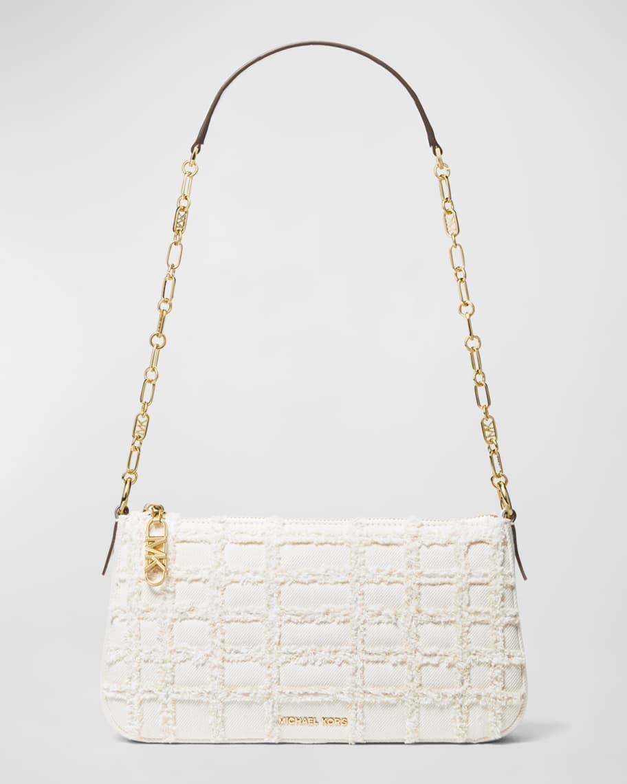Image 1 of 3: Empire Distressed Chain Pouchette Shoulder Bag