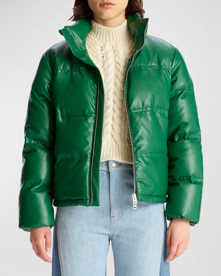 Nanushka Andra single-breasted jacket - Green