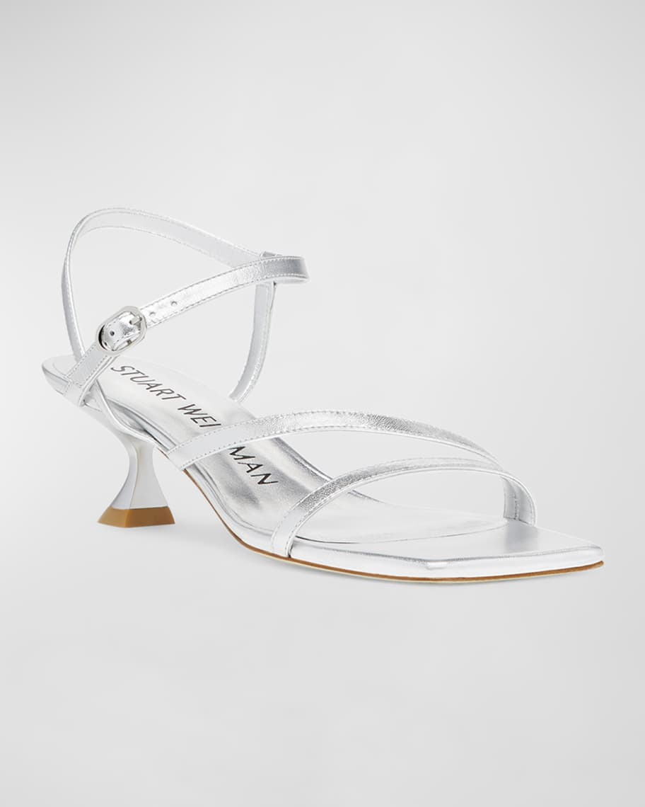 Image 3 of 4: Oasis Patent Ankle-Strap Sandals