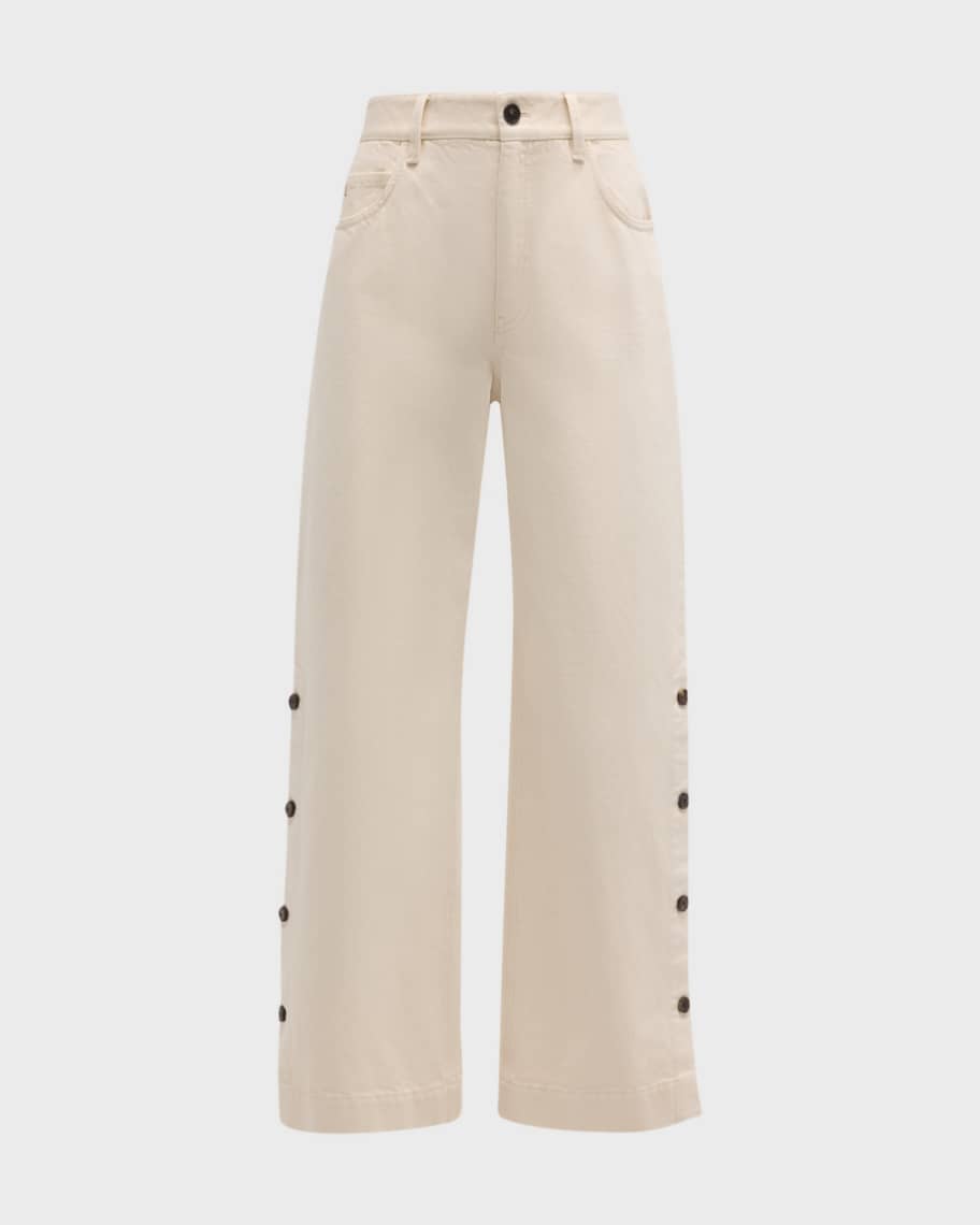 Lafayette 148 New York Wyckoff High-Rise Straight-Leg Denim Jeans ...
