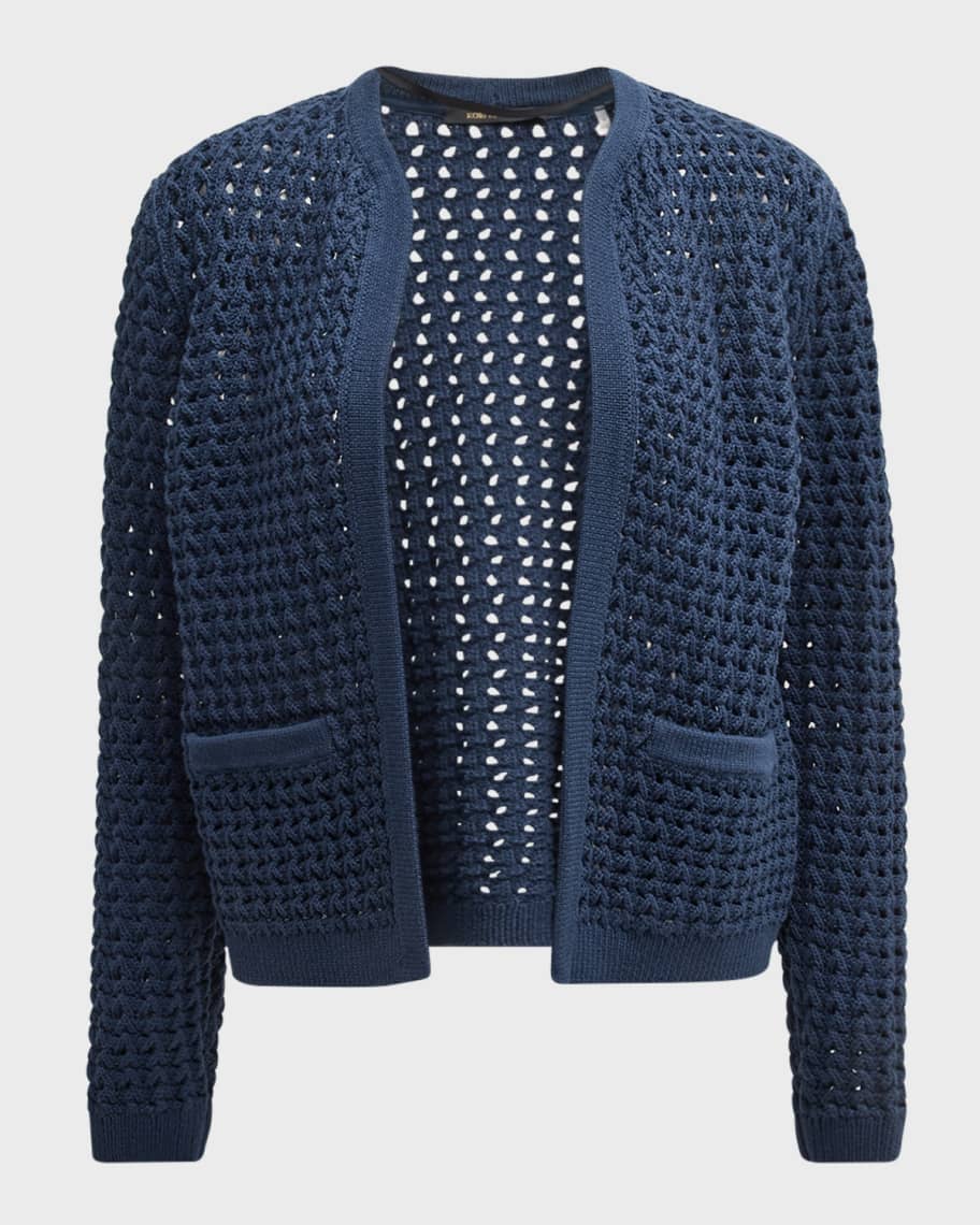 Image 2 of 6: Loui Open-Front Knit Sweater