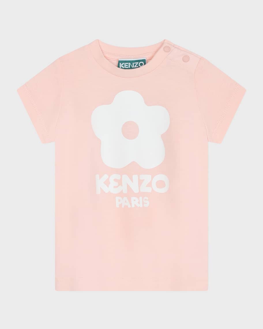 Kenzo Girl s Logo Printed Short Sleeve T Shirt Size 12M 3T