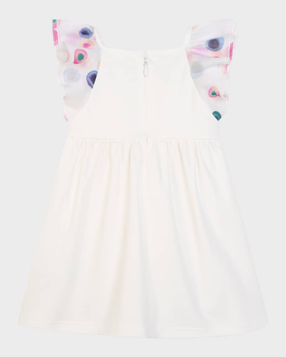 Image 2 of 2: Girl's Merger Printed Short-Sleeve Dress, Size 12M-3T