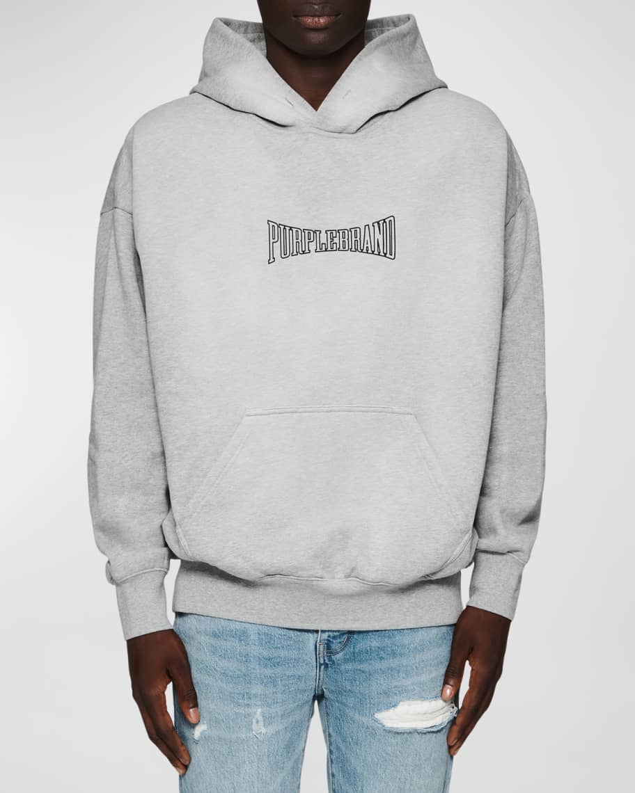 Purple Floral Amour Hoodie for Men