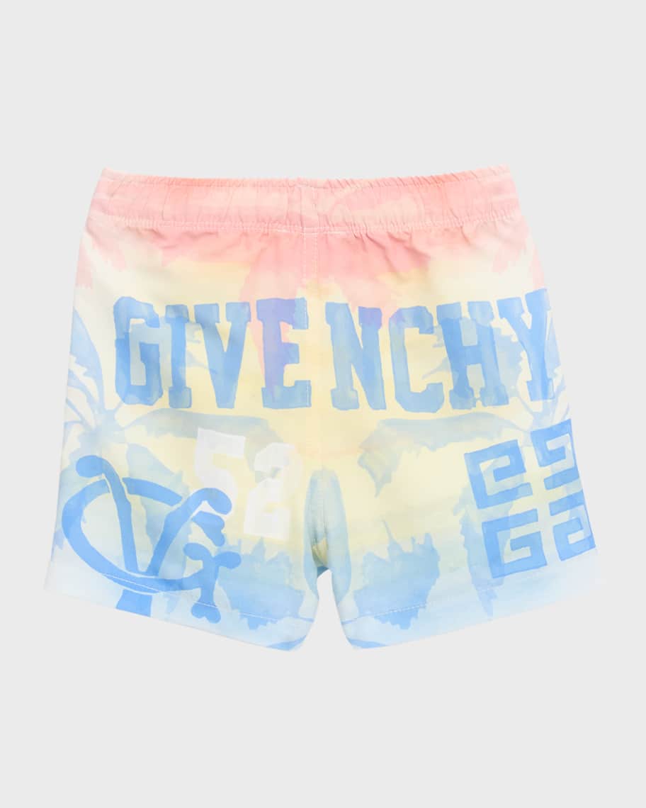 Image 2 of 3: Boy's 4G Multicolor Swim Shorts, Size 9M-3T